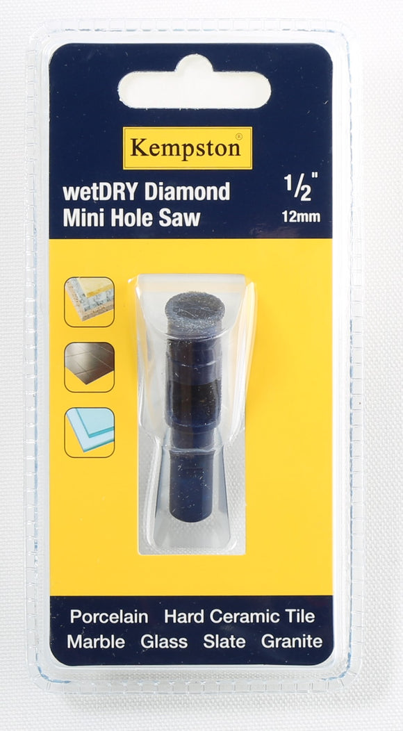88028  Wetdry Diamond Mini Hole Saw 1/2