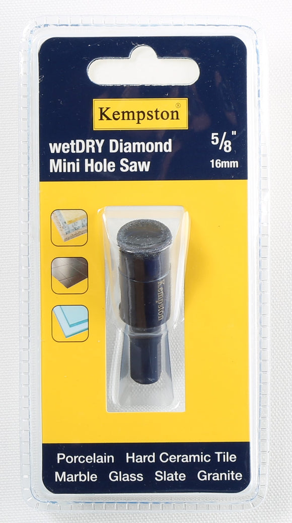 88029  Wetdry Diamond Mini Hole Saw 5/8
